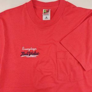 Everydays True Value VTG T-shirt Medium Single Stitch Fruit Loom USA Made Heavy